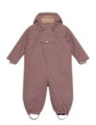 Matwisti Fleece Lined Snowsuit. Grs Outerwear Coveralls Snow-ski Coveralls & Sets Purple MINI A TURE