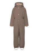 Matwanni Fleece Lined Snowsuit. Grs Outerwear Coveralls Snow-ski Coveralls & Sets Grey MINI A TURE