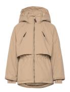 Matalgeana Fleece Lined Winter Jacket. Grs Outerwear Jackets & Coats Winter Jackets Beige MINI A TURE