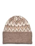 Cervinia Knitted Beanie Accessories Headwear Beanies Beige Twist & Tango