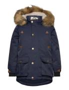 Twill Nylon Boy Parca Outerwear Snow-ski Clothing Snow-ski Jacket Navy Mikk-line