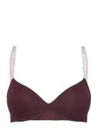 Wireless Push Up Lingerie Bras & Tops Push Up Bras Burgundy Tommy Hilfiger