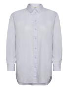 Blouses Woven Tops Shirts Linen Shirts Blue Esprit Casual