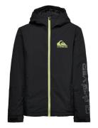 Morton Youth Jk Outerwear Snow-ski Clothing Snow-ski Jacket Black Quiksilver