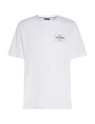 Monotype Printed Label Tee Tops T-Kortærmet Skjorte White Tommy Hilfiger