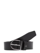 Ck Metal Loop Rnd Buckle 3.0 Bælte Black Calvin Klein