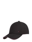 Corp 6 Panel Cap Recycled Poly Accessories Headwear Caps Black Tommy Hilfiger