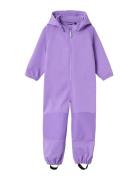 Nmfalfa08 Softshell Suit Magic Fo Tb Outerwear Coveralls Softshell Coveralls Purple Name It