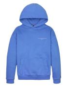 U Mini Corp Logo Hoodie Tops Sweatshirts & Hoodies Hoodies Blue Tommy Hilfiger