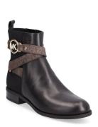 Rory Flat Bootie Shoes Boots Ankle Boots Ankle Boots Flat Heel Black Michael Kors