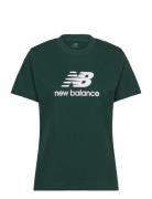 Sport Essentials Jersey Logo T-Shirt Sport T-shirts & Tops Short-sleeved Green New Balance