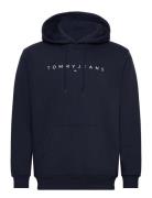 Tjm Reg Linear Logo Hoodie Ext Tops Sweatshirts & Hoodies Hoodies Navy Tommy Jeans