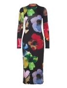 Pullover Long Sleeve Midi Dress, 22 Designers Knee-length & Midi Multi/patterned STINE GOYA