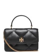 Kira Diamond Quilt Mini Top Handle Chain Wallet Bags Small Shoulder Bags-crossbody Bags Black Tory Burch