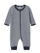 Nbnnightsuit Zip Y/D Core Noos Pyjamas Sie Jumpsuit Navy Name It