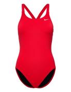 Nike Hydrastrong Solid Fastback Piece Sport Swimsuits Red NIKE SWIM