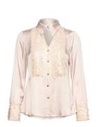 Gilliflowerbbbalida Shirt Tops Blouses Long-sleeved Cream Bruuns Bazaar