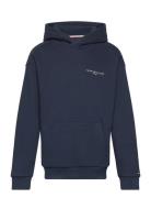 U Mini Corp Logo Hoodie Tops Sweatshirts & Hoodies Hoodies Navy Tommy Hilfiger