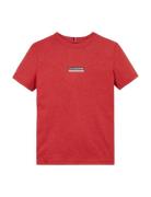 Monotype Striped Reg Tee Ss Tops T-Kortærmet Skjorte Red Tommy Hilfiger