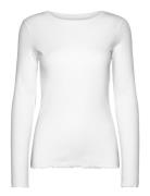 Long-Sleeved Pyjama Top Top White Hunkemöller