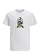 Jorseven Skull Tee Ss Crew Neck Sn Jnr Tops T-Kortærmet Skjorte White Jack & J S