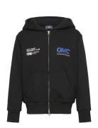 Jcoreflex Sweat Zip Hood Jnr Tops Sweatshirts & Hoodies Hoodies Black Jack & J S