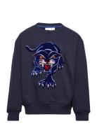 Tndandy Os Sweatshirt Tops Sweatshirts & Hoodies Sweatshirts Navy The New