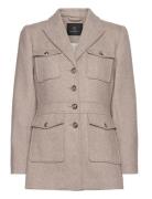 Scarletbbbaki Jacket Blazers Single Breasted Blazers Beige Bruuns Bazaar