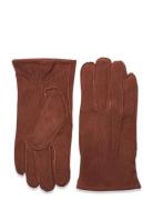 Classic Suede Gloves Accessories Gloves Finger Gloves Brown GANT