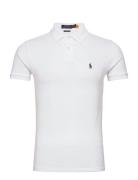 Custom Slim Fit Mesh Polo Shirt Tops Polos Short-sleeved White Polo Ralph Lauren