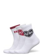 3P Qs Valentine Cc W Lingerie Socks Regular Socks White HUGO