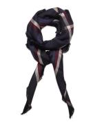 Essential Flag Jacquard Square Accessories Scarves Lightweight Scarves Navy Tommy Hilfiger