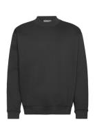 Relaxed Heavy Sweatshirt Tops Sweatshirts & Hoodies Sweatshirts Black Weekday