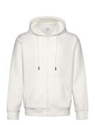 Jjebradley Sweat Zip Hood Noos Tops Sweatshirts & Hoodies Hoodies White Jack & J S