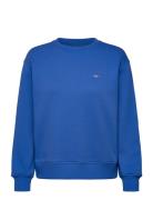 Shield C-Neck Sweat Tops Sweatshirts & Hoodies Sweatshirts Blue GANT