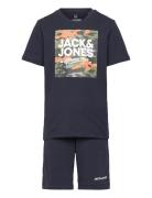 Jjpete Camo Set Pack Jnr Sets Sets With Short-sleeved T-shirt Black Jack & J S