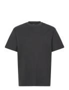 Over D T-Shirt Tops T-Kortærmet Skjorte Black Weekday