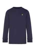 Plain Ls T-Shirt Tops Sweatshirts & Hoodies Sweatshirts Navy Lyle & Scott