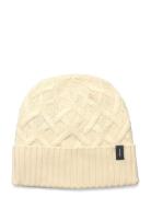 U Mer Cable Knit Beanie Sport Women Sport Accessories Sport Beanies Beige Icebreaker