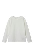 Nmfvibbi Ls Top Noos Tops T-shirts Long-sleeved T-Skjorte White Name It