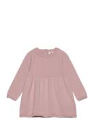 Dress Knit Dresses & Skirts Dresses Baby Dresses Long-sleeved Baby Dresses Pink En Fant