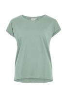 Vidreamers New Pure T-Shirt-Noos Tops T-shirts & Tops Short-sleeved Green Vila