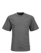 Jjeurban Edge Tee Ss O-Neck Noos Jnr Tops T-Kortærmet Skjorte Grey Jack & J S