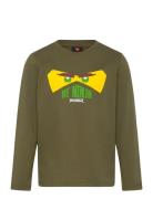 Lwtano 703 - T-Shirt L/S Tops T-shirts Long-sleeved T-Skjorte Khaki Green LEGO Kidswear