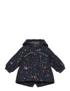 Polyester Baby Girls Jacket-Glitter Outerwear Jackets & Coats Winter Jackets Navy Mikk-line