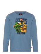 Lwtano 621 - T-Shirt L/S Tops T-shirts Long-sleeved T-Skjorte Blue LEGO Kidswear