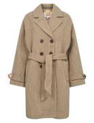 Nuesta Coat Uldfrakke Frakke Beige Nümph