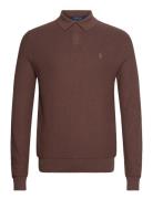 Mesh-Knit Cotton Sweater Tops Knitwear Long Sleeve Knitted Polos Brown Polo Ralph Lauren