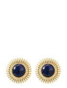 The Lapis Spirale Studs- Gold Accessories Jewellery Earrings Studs Gold LUV AJ