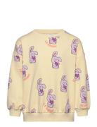 Sweatshirt Over D Aop Bunni Tops Sweatshirts & Hoodies Sweatshirts Yellow Lindex